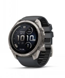 Garmin fenix 9 pro inreach - 51mm titaani ja graphite/black -silikonihihna