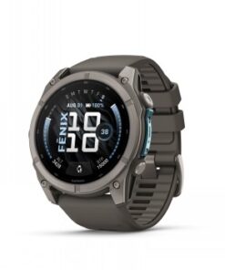 Garmin fenix 9 - 51mm titaani ja pebble gray -silikonihihna