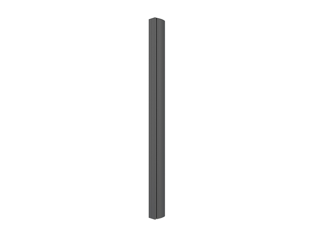 Multibrackets M PRO SERIES COLUMN 270CM - stylish mounting system A dark 270 cm tall mounting column, vertical view.