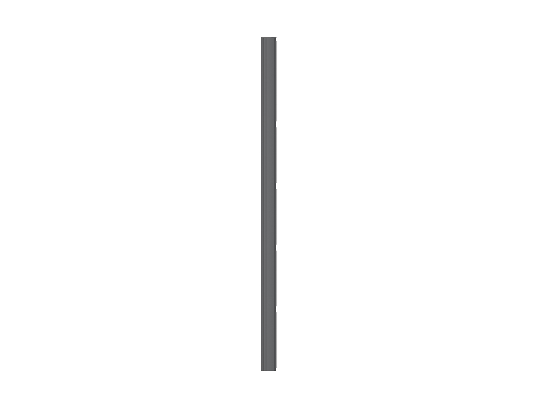 Multibrackets M PRO SERIES COLUMN 270CM metal mounting column A long and narrow gray metal column with small mounting holes in a vertical position against a white background.