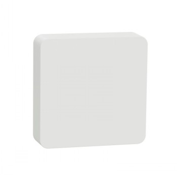 White square-shaped wireless temperature and humidity sensor, minimalist design.