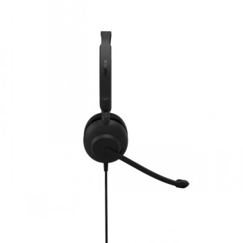 Jabra Evolve 10 stereo headset with USB-A connector, black Black Jabra Evolve 10 stereo headset designed for business use, with USB-A connector and lightweight leatherette ear cushions.