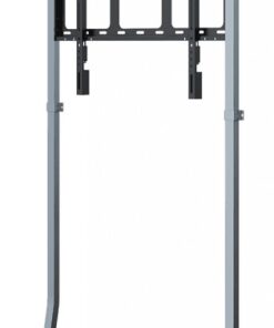 Yealink wall mount for large displays, metal frame in gray and black color, vertical model.