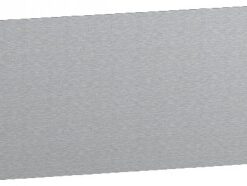 Schneider Electric mounting plate 150x150, silver-gray metallic wall plate. A silver-gray, rectangular metal plate with mounting brackets on the sides.