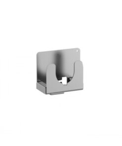Schneider Electric Evlink cable holder Pro AC, metallic model Metallic gray cable holder with wall mounting, simple and rectangular design.
