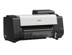 Canon ImagePROGRAF TX-2100 printer, black and white and black body, without stand.