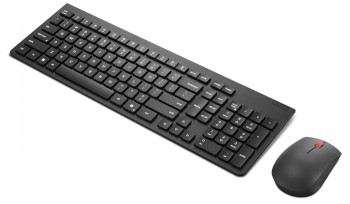 Lenovo Essential wireless keyboard and mouse G2 FIN/SWE - stylish duo. Black wireless keyboard and mouse, modern and simple design, suitable for Finnish use.