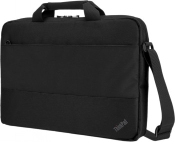 Lenovo Basic Topload Case 15.6" - a stylish bag for laptops Black Lenovo Basic Topload Case for 15.6-inch laptops, carrying handle and adjustable shoulder strap.