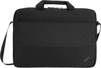 Lenovo Basic Topload Case 15.6'', black laptop bag Black Lenovo 15.6-inch laptop bag with shoulder strap and front carry handle.