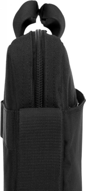 Lenovo Basic Topload Case 15.6-inch bag from the side Black Lenovo Basic Topload Case 15.6-inch bag shown from the side, zipper in the middle.