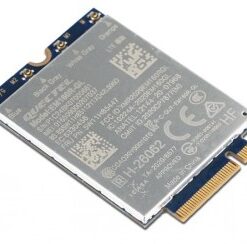 Lenovo Quectel EM160R-GL 4G LTE-A M.2 network card Silver-colored Lenovo Quectel EM160R-GL 4G LTE-A M.2 network card with technical markings printed on it, placed on a surface...