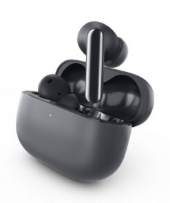 Lenovo TWS ANC Earbuds X9 wireless earbuds in a black case Lenovo TWS ANC Earbuds X9 in a black charging case opened, modern and stylish design.