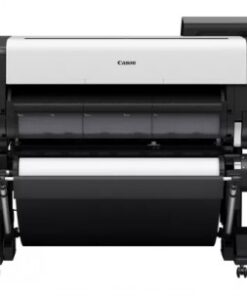 Canon ImagePROGRAF TX-3200 large format printer, a high-performance tool. Canon ImagePROGRAF TX-3200 large format printer, black-and-white model front view.