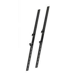 MB PRO SERIES - FIXED ARMS 900MM mounting bars, Multibrackets Two black, 900 mm long mounting bars with mounting holes, positioned vertically against a white background.