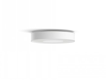 Philips Hue Infuse M ceiling light, modern white design Round white Philips Hue Infuse M ceiling light with a modern and slim design.