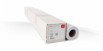 Canon IJM143 paper roll in white packaging, product label and roll end visible.