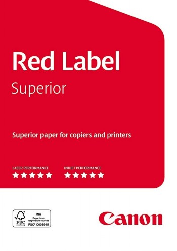 Red paper package, Canon Red Label Superior A3, 500 sheets.