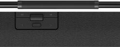 Thin, wireless Contour Rollermouse Pro Slim photographed from above, black design and ergonomic buttons.