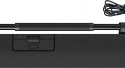Black wired RollerMouse Pro Slim controller with ergonomic design and USB cable.