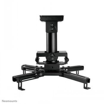 Neomounts By Newstar ceiling projector mount, black and adjustable Black ceiling-mounted projector bracket with adjustable feet and metal construction.