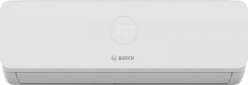 White Bosch 3200I W 26E indoor unit, rectangular shape, featuring LED display and logo.