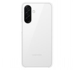 Transparent Samsung A26 clear case, revealing the phone's rear camera and minimalist design.