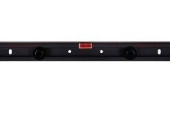 A black metal wall mount with 400x400 mm mounting points, viewed from the front.