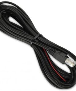 Black 15-foot APC NETBOTZ dry contact cable with RJ-45 connector, red and black wires visible on one end.