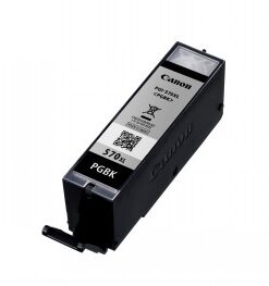 Canon PGI-570XL black ink cartridge, rectangular, horizontal.