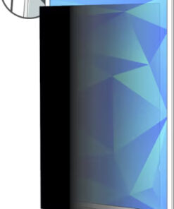 3M privacy filter for 21.5" monitor, vertical orientation, Prisma-IT Privacy filter on a vertical monitor, black filter prevents side viewing.
