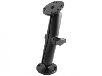 A long black RAM Mounts arm with two round bases and balls, pictured against a white background.