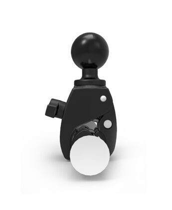 RAM Mounts Tough Claw mounting system, C-size 1.5" ball Black RAM Mounts Tough Claw mounting system with C-size 1.5-inch ball, on a white background.