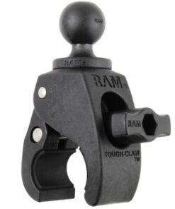 Black RAM Mounts Tough-Claw mount with 1.0-inch ball, small size.
