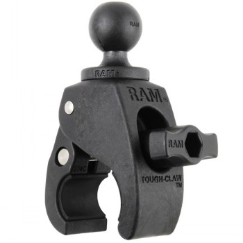 RAM Mounts Tough-Claw small 1.0" ball mount Black RAM Mounts Tough-Claw mount with 1.0-inch ball, small size.