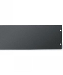Black Box IT rack panel, 1U, black, 19 inches. Black 19-inch 1U rack-mount blank panel with four mounting holes.