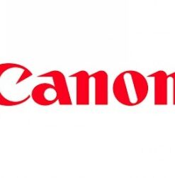 Canonin punavalkoinen logo, yksinkertainen tekstityyli valkoisella taustalla.