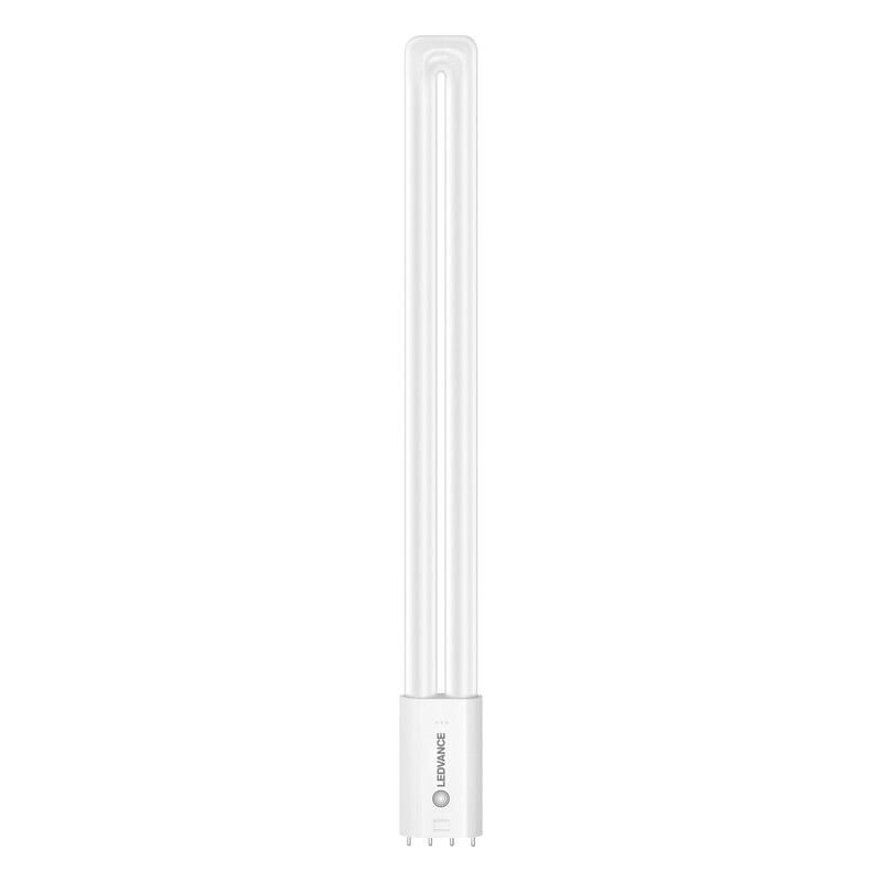 An elongated, white Ledvance-branded LED fluorescent tube with a 2G11 base.