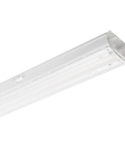 Rectangular white LED light with a transparent protective cover, viewed from above.