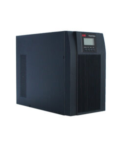 Black tower-style online UPS device, ABB PowerValue 11 T G2 2kVA, in upright position.
