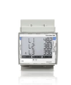 Bosch Power Meter 5000 -power controller rectangular monitor panel, white and gray casing, digital monitor.