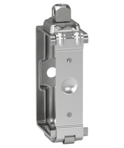 Schneider Electric Canalis KBA universal bracket for cable - stylish metal struc... Silver-colored Schneider Electric Canalis KBA universal bracket for cable, metal frame and mounting points visible.