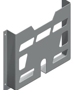 Schneider Electric A4 chart pocket, 22 mm deep, durable gray metal Gray metallic chart pocket, A4 size, depth 22 mm, multiple rectangular openings.