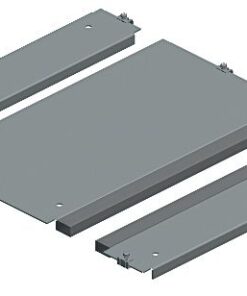 Schneider Electric 2-part base plate 800x500 mm Gray, 2-part rectangular base plate, includes fasteners. Dimensions 800x500 mm.