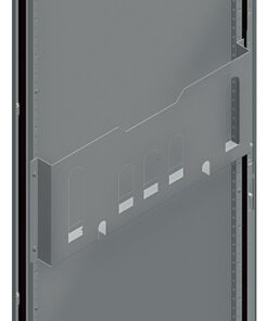 Schneider Electric diagram pocket, metallic, for 600 mm door Metallic diagram pocket, installed on a gray 600 mm high door, contains multiple compartments for storing diagrams.