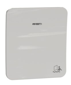 Schneider Electric Exxact surface-mounted switch with an occupied symbol White, square surface-mounted switch with an occupied symbol. Minimalist design.