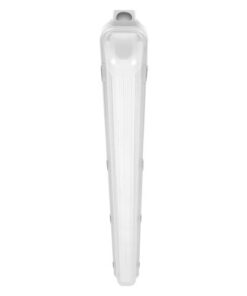 An elongated white IP65-protected LED light, viewed directly from the front.